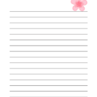 Cahier de notes – La dame aux fleurs