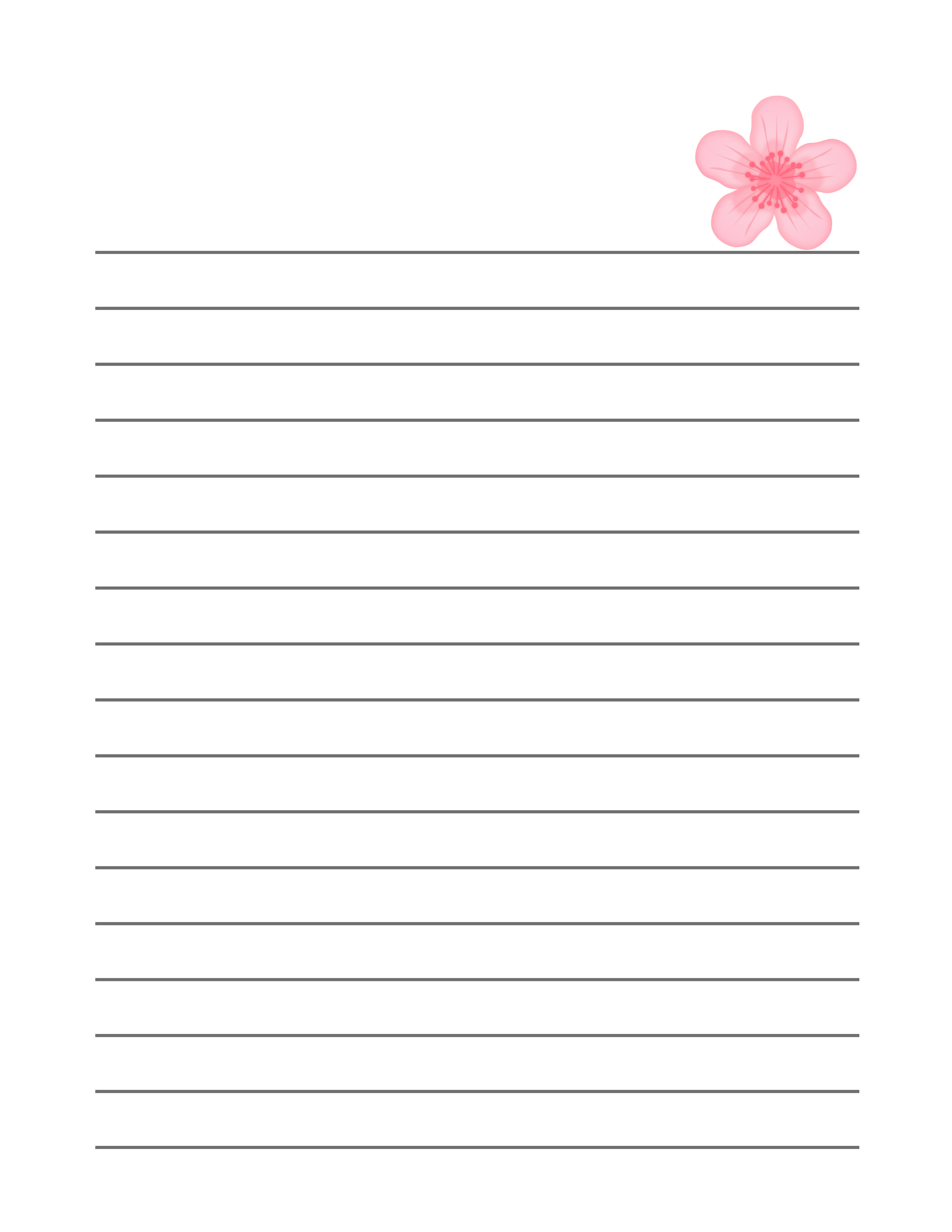 Cahier de notes – La dame aux fleurs