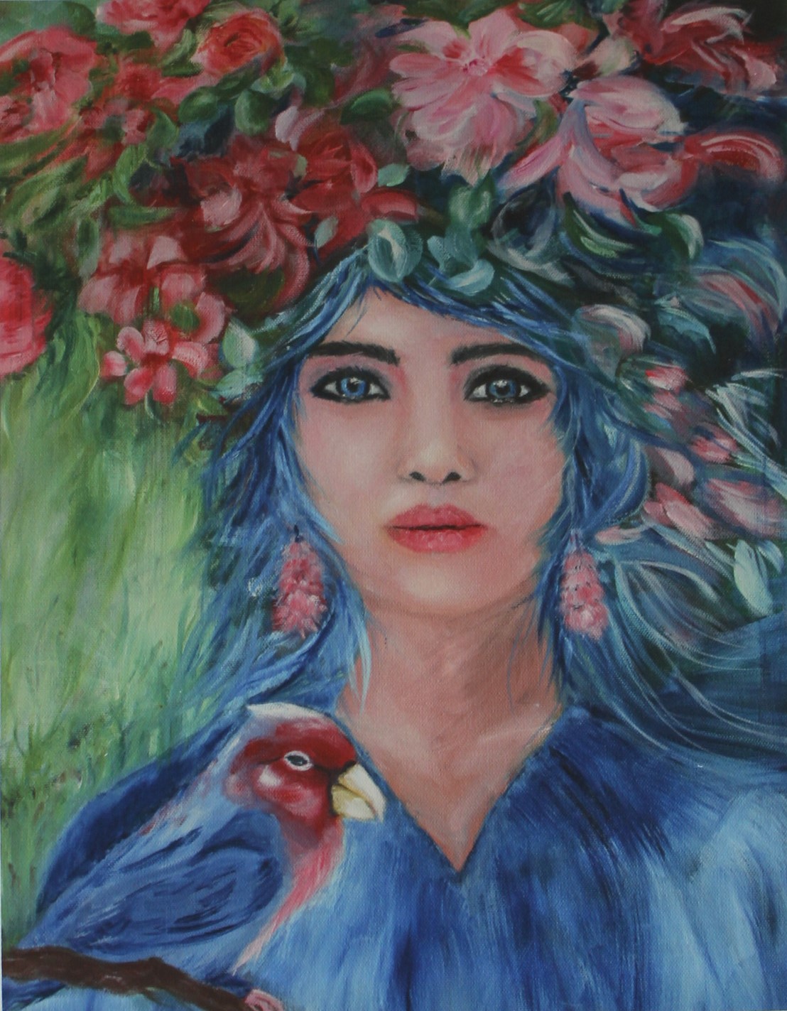 Cahier de notes – La dame aux fleurs