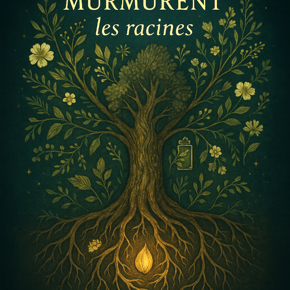 Là où murmurent les racines - Un livre poétique de Lise Lavoie mêlant contes, rituels et secrets des plantes alliées, magnifiquement illustré pour éveiller la magie intérieure.
