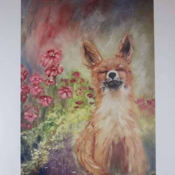 Impression art print Renard de Brume Lise Lavoie artiste Shefford Québec