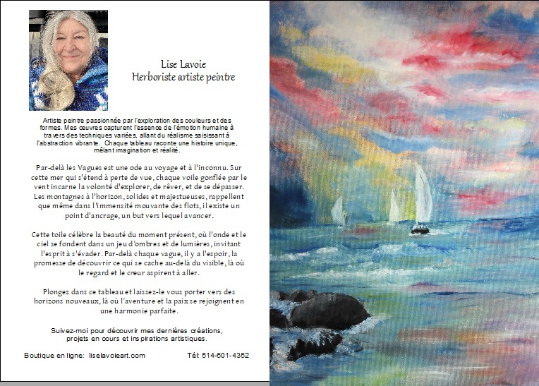 La Danse des Voiles et du Vent - OEUVRE ORIGINALE Acrylique et huile