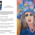 Toile acrylique portrait féminin poétique : dame mystérieuse au chapeau original et fantaisiste La Dame au Drôle de Chapeau
