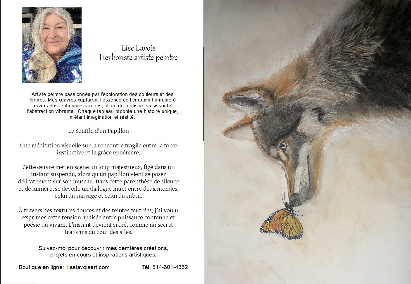 Carte de souhait – Le Souffle d’un Papillon