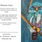 Toile acrylique et huile hibou bleu au regard perçant entre ombre et lumière Murmure d'Azur Lise Lavoie Shefford Québec