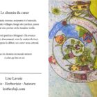 Carte de souhait 5x7 recto verso Le Chemin du Cœur spirale de villages et poème D'un Monde à l'Autre Lise Lavoie Shefford Québec