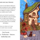 Carte de souhait 5x7 recto verso Chante-moi une Chanson maison-piano et poème D'un Monde à l'Autre Lise Lavoie Shefford Québec